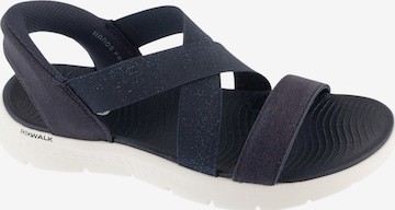Sandales 'Skechers Slip-Ins: Go Walk Flex Sandal - Glimmer Up' SKECHERS en bleu : devant