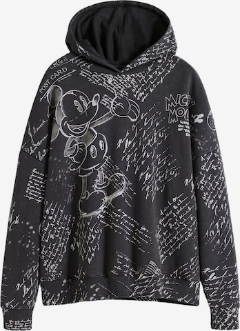 DesigualSweater majica - crna boja: prednji dio