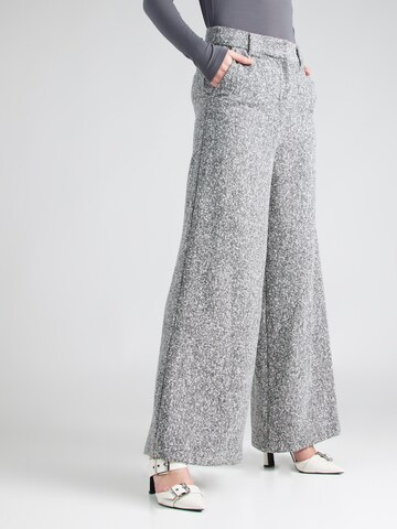 River Island Wide leg Pants in Grey: front