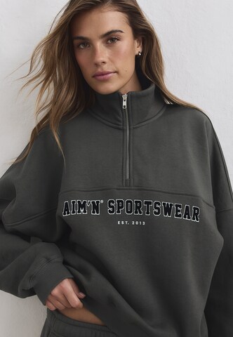 Felpa sportiva 'Varsity' di Aim'n in verde