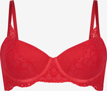 Hunkemöller Balconette Bra 'Pippa' in Red: front