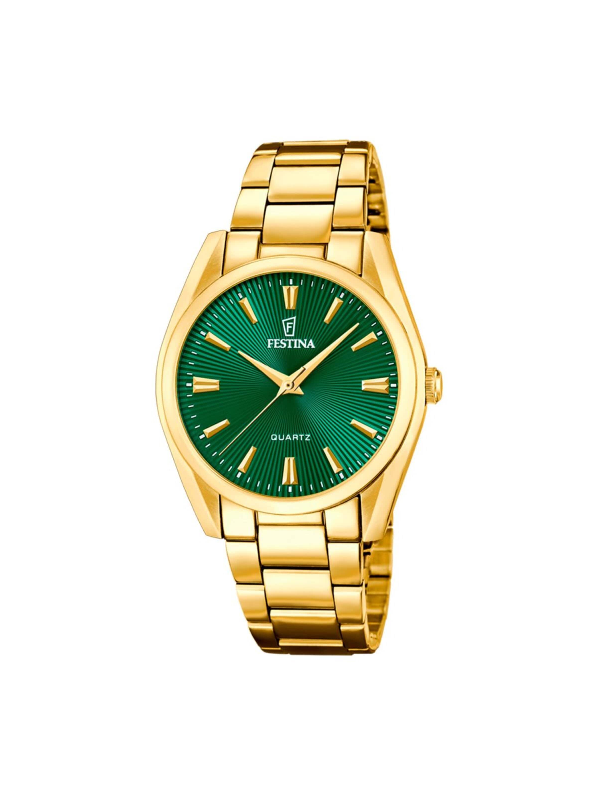 Montre à affichage analogique FESTINA en vert : devant