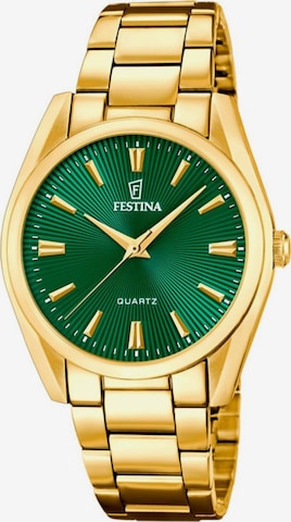 Montre à affichage analogique FESTINA en vert : devant