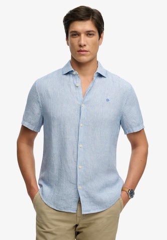 Fit confort Chemise 'Riviera' Superdry & Co en bleu : devant