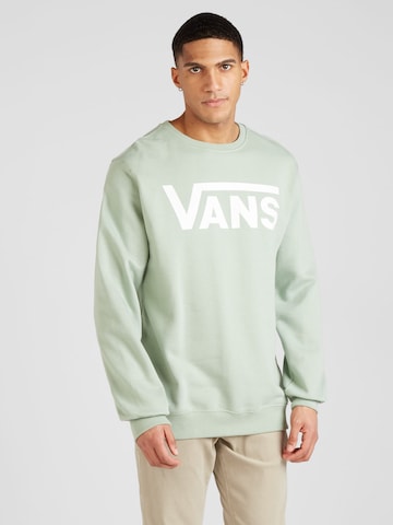 VANS Sweatshirt in Green: front