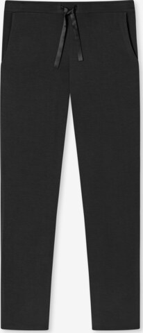 SCHIESSER Pajama Pants in Black: front