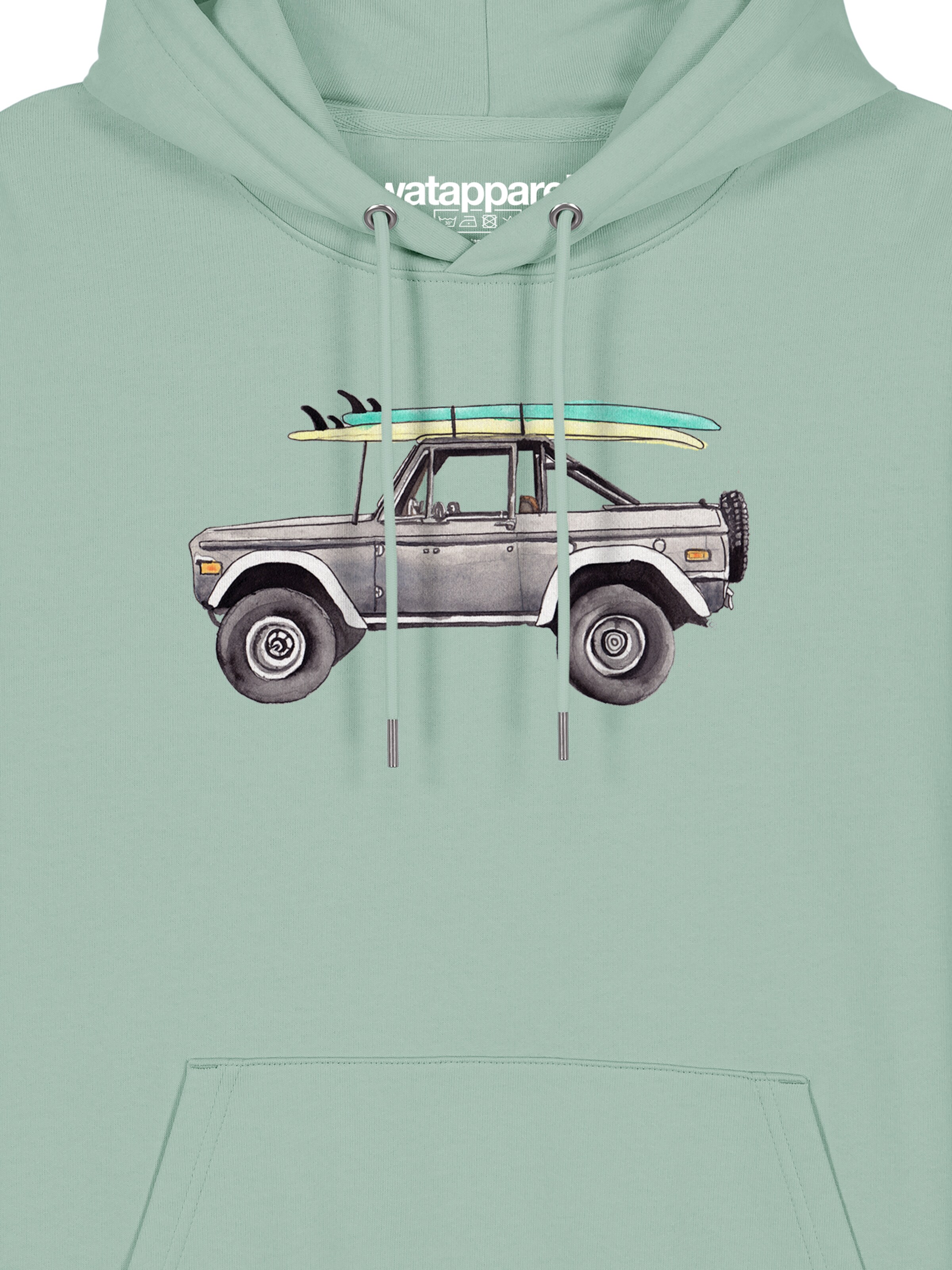Sweat-shirt ' Surf Pickup ' Watapparel en vert