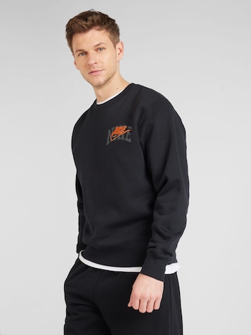 Nike Sportswear Sweatshirt 'CLUB BB ARCH GX' i svart: framsida