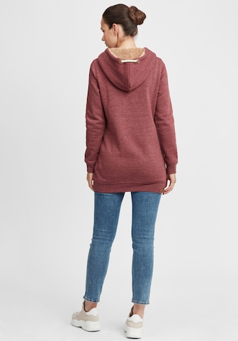 Oxmo Sweatshirt 'Vicky Pile Hood Long' in Rood
