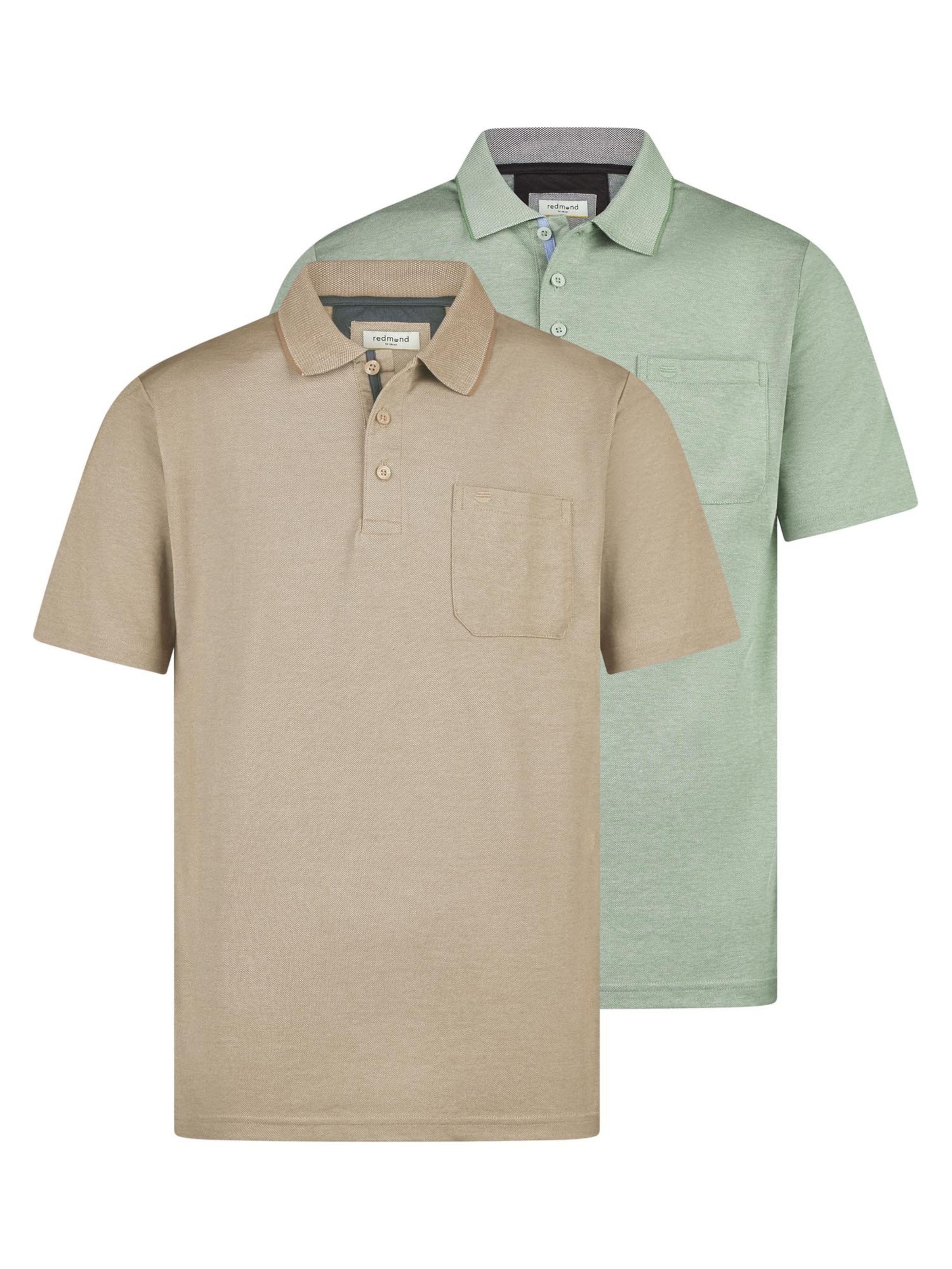 redmond Shirt 'Basic'‌‌‌‌‌‌‌‌‌‌ in Beige: Vorderseite