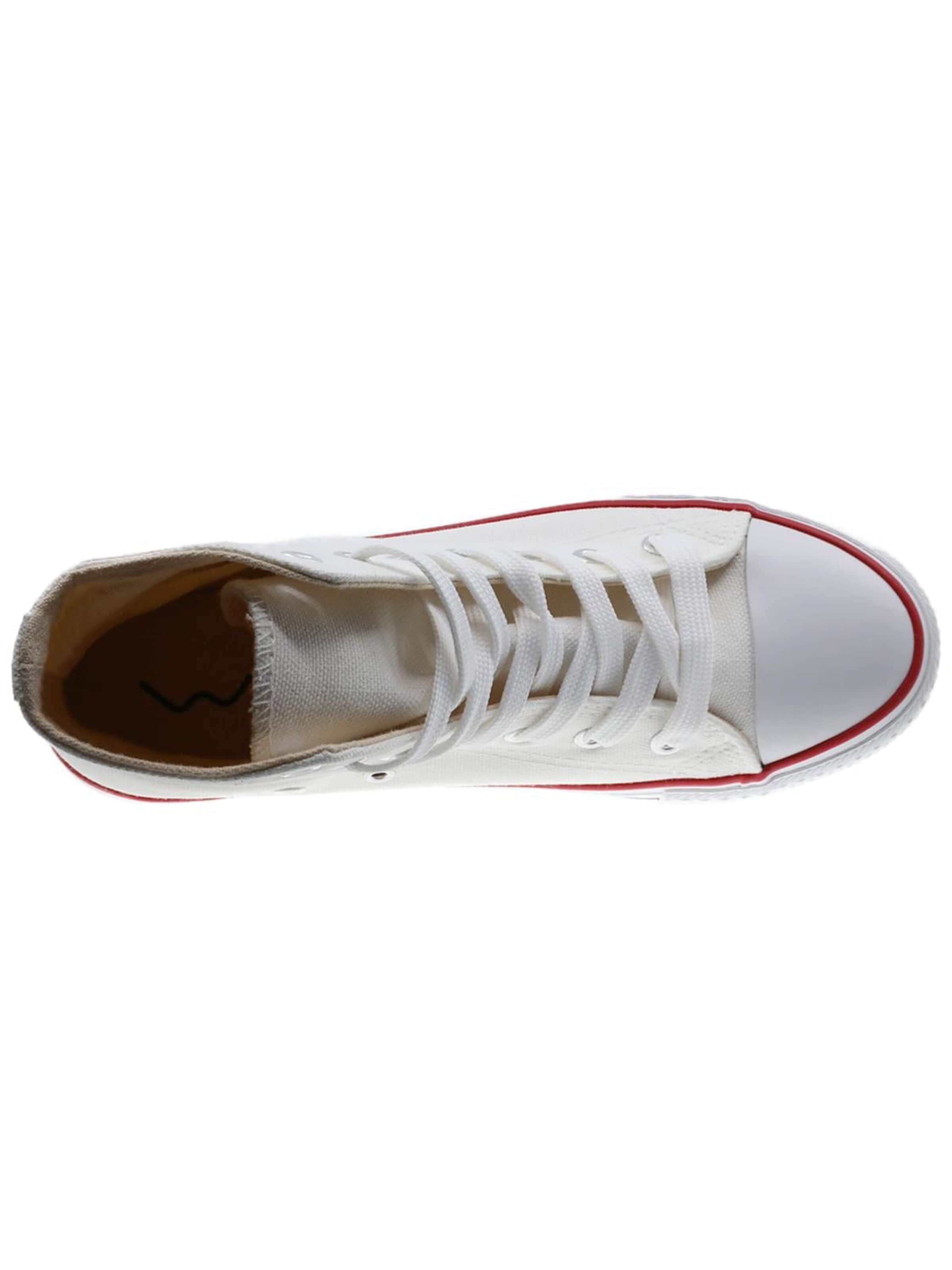 Beppi Sneakers 'Canvas Boot' in Wit