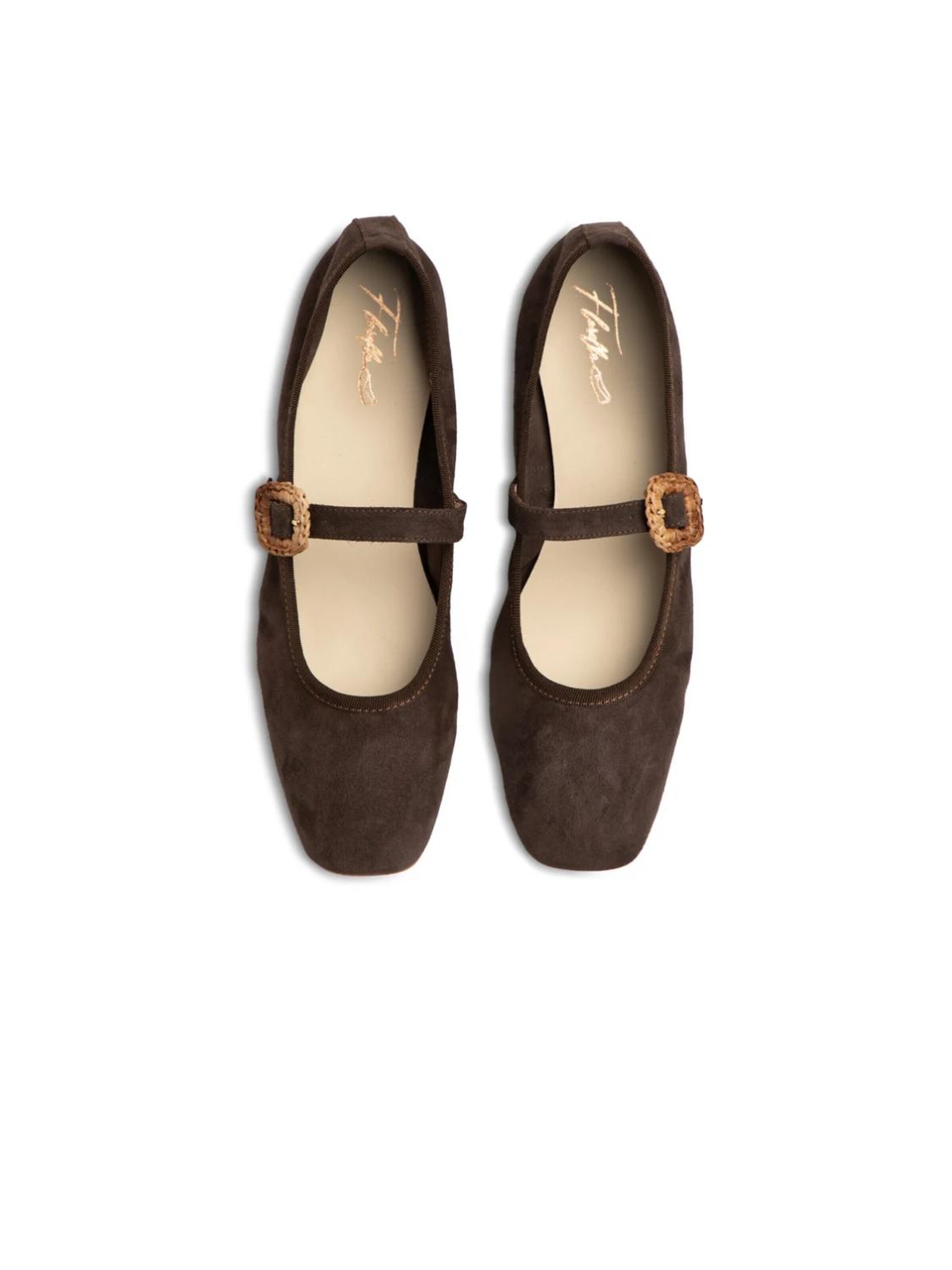 Ballerines à lanières 'Bambolina' Flarelle en marron
