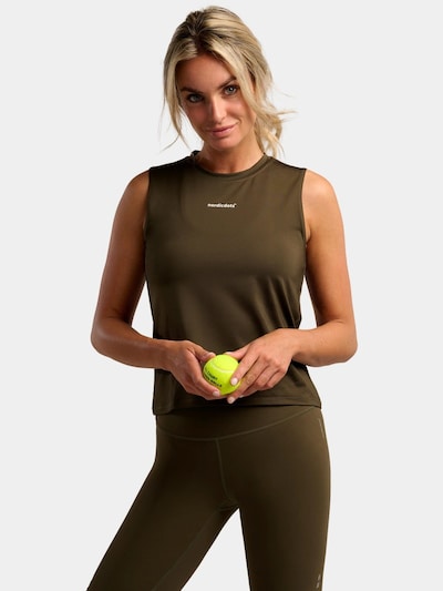 nordicdots Sporttop 'Elegance' in XS in de kleur Olijfgroen, Productweergave
