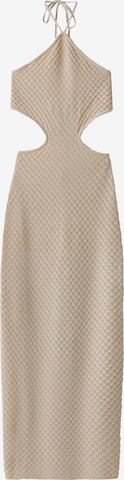 BershkaHaljina - bež boja: prednji dio