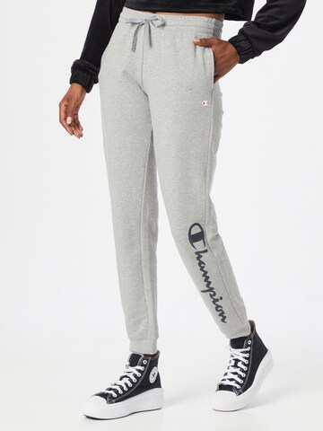 Champion Authentic Athletic Apparel Tapered Broek in Grijs: voorkant