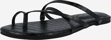 Nine West T-Bar Sandals 'BRICE' in Black: front