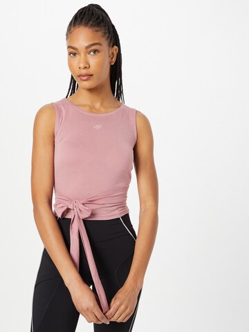 4F Sports top in Pink: front