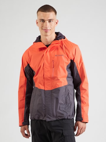 COLUMBIA Outdoorjas 'Pouring Adventure' in Oranje: voorkant