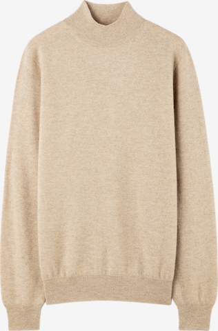 Pull-over 'Men's Essential Mock Neck Cashmere Sweater' GOBI Cashmere en beige : devant