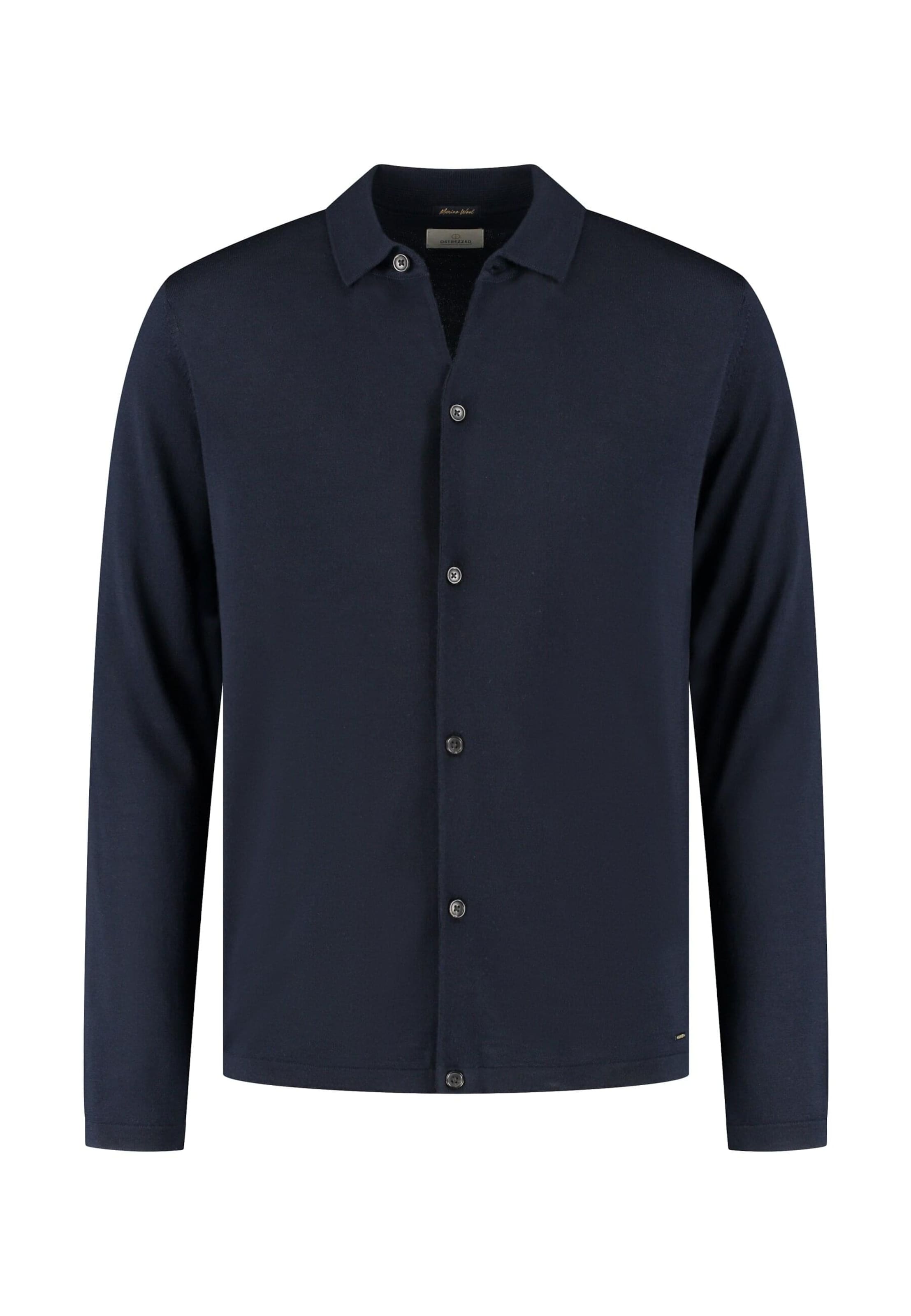 Dstrezzed Regular Fit Strickjacke 'Destin' in Blau: Vorderseite