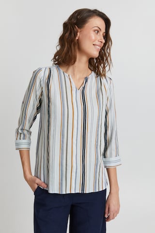 Fransa Blouse in Blue: front