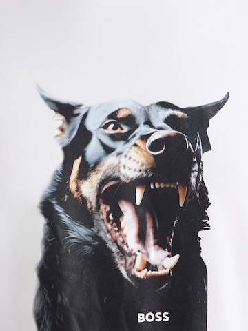 BOSS Тениска 'Dobermann' в бяло