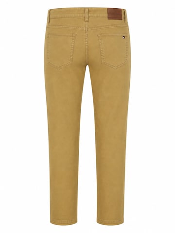 TOMMY HILFIGER Slimfit Folkdräktsbyxa 'PANTS' i gul