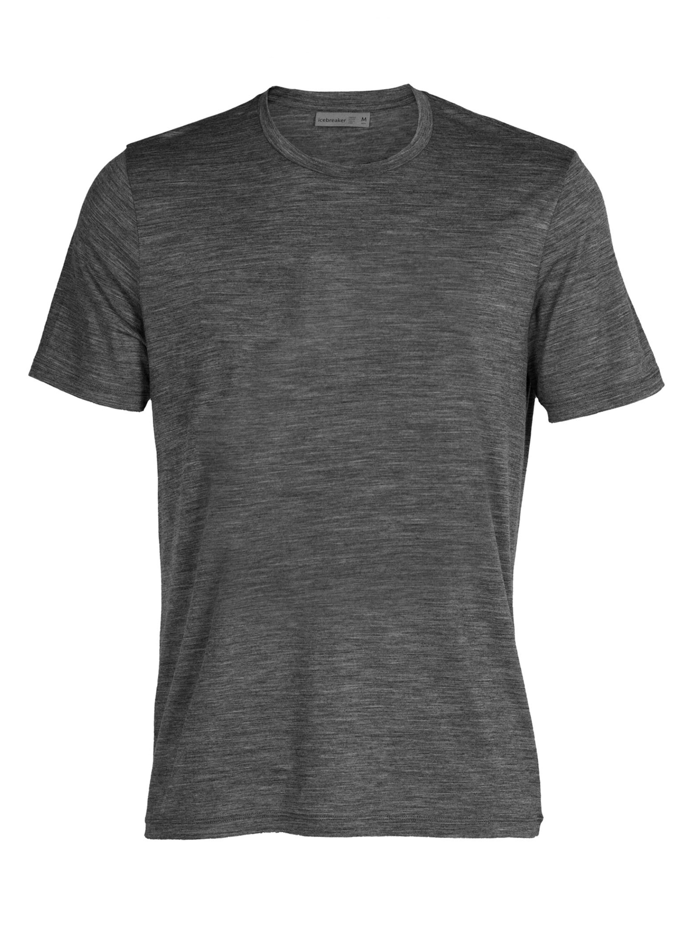 ICEBREAKERTehnička sportska majica 'Tech Lite II' - siva boja: prednji dio