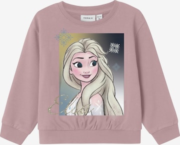 Sweat-shirt 'NMFJILL FROZEN' NAME IT en violet : devant