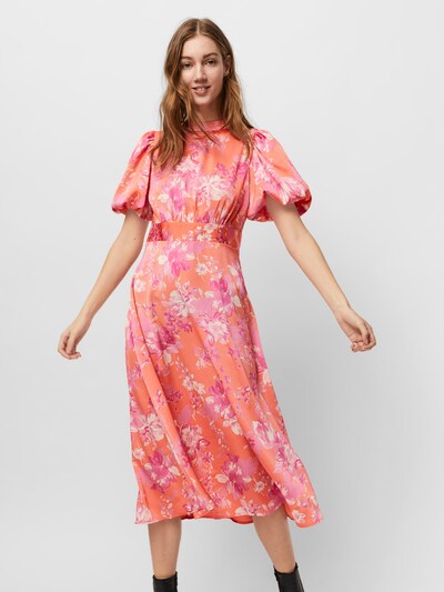 Vero Moda Kleid Julia In Koralle Pink Weiss About You 