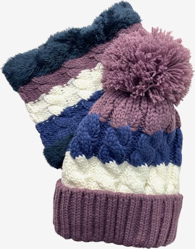 Kumixi Mütze 'Set: Mütze & Loop Schal' in beere, Produktansicht