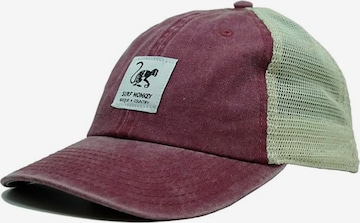 Surf Monkey - Gorra deportiva en rojo: frente