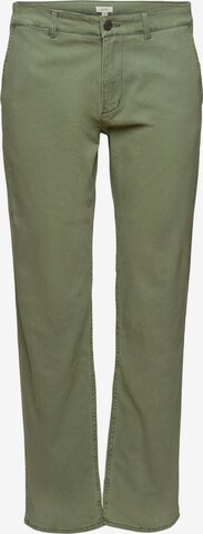 Pantalon chino ESPRIT en vert : devant