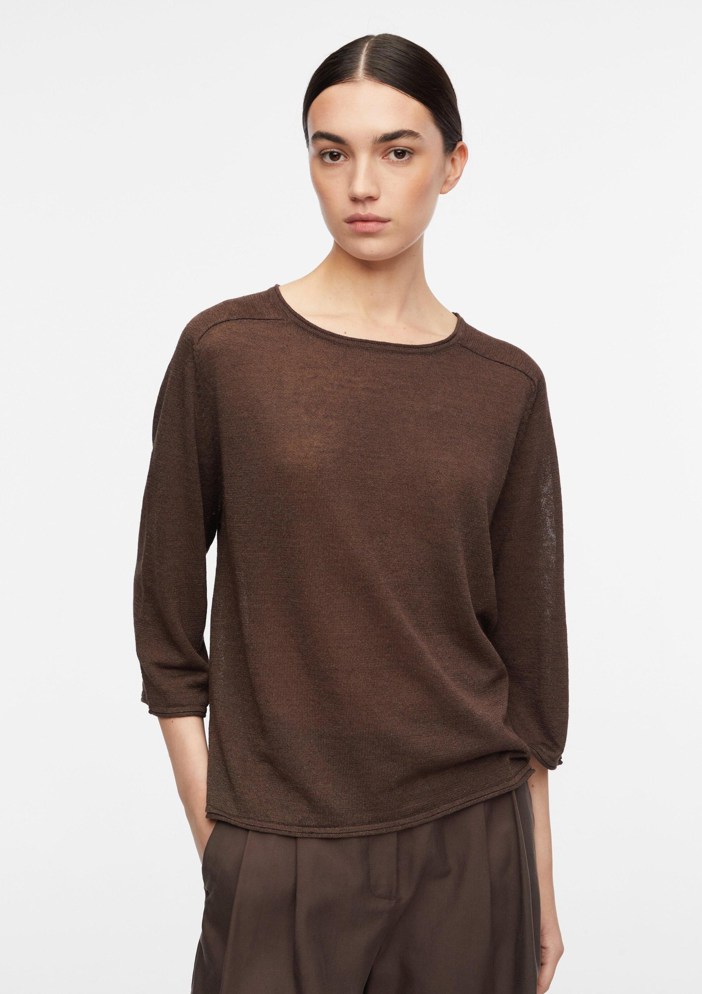Pull-over COMMA en marron : devant