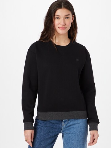 Sweat-shirt G-Star RAW en noir : devant