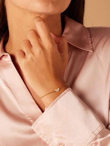 Lucardi Bracelet 'Geschenkkarte' in Gold