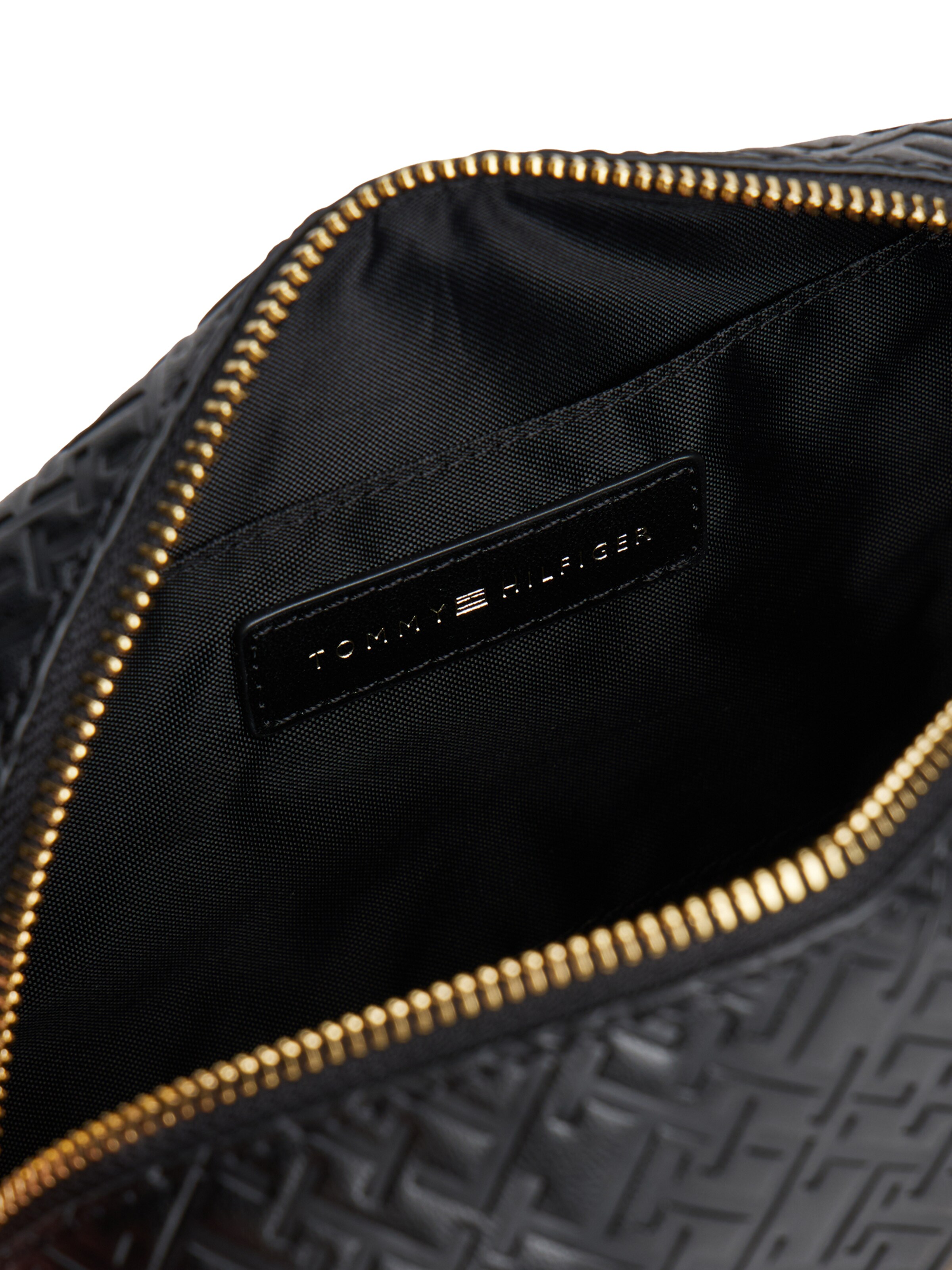 TOMMY HILFIGER Toaletna torbica | črna barva