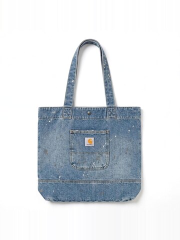 Cabas 'DENIM TOTE BLUE DESTROY WASH SPLATTER' Carhartt WIP en bleu : devant