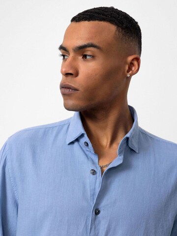Antioch Regular fit Button Up Shirt in Blue