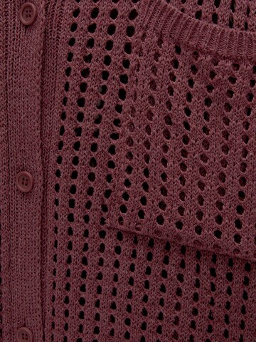 Pull&Bear Gebreid vest in Rood