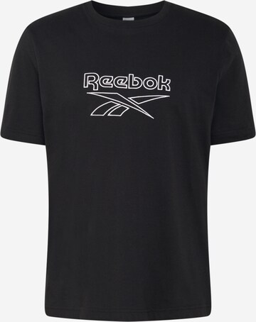 Reebok T-Shirt 'Vector' in Schwarz: predná strana