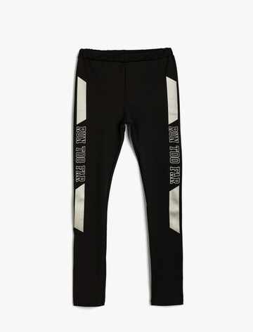 Koton Slim fit Trousers in Black: front
