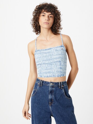 Tommy Jeans Bluse in Blau: predná strana