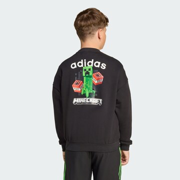 ADIDAS ORIGINALS - Sudadera 'Minecraft' en negro: frente