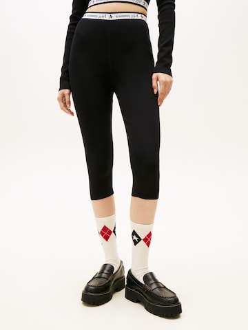 Tommy Jeans Skinny Pajkice | črna barva: sprednja stran