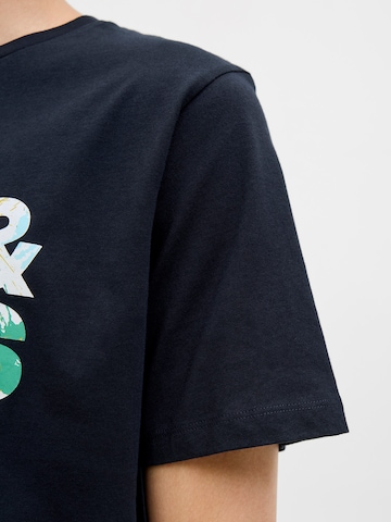 JACK & JONES T-shirt 'JJGEPLAS' i blå