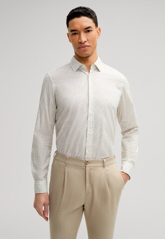 JOOP! Slim fit Button Up Shirt 'Pit' in Beige: front