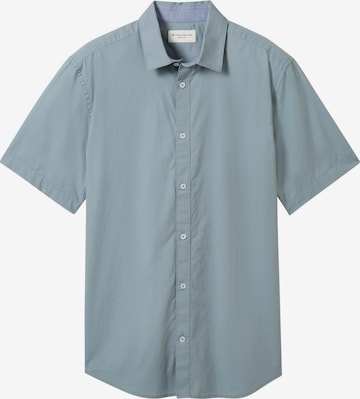 TOM TAILOR Comfort fit Button Up Shirt in Grey: front