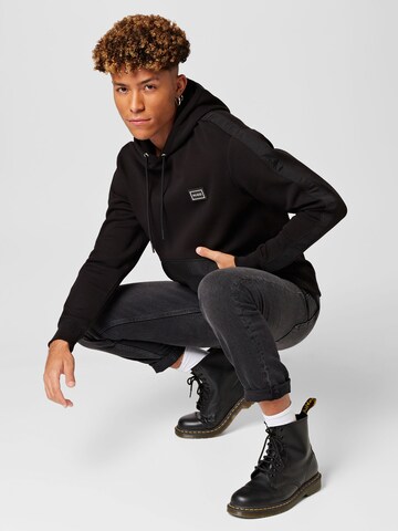 HUGO Sweatshirt 'Daulo' in Zwart