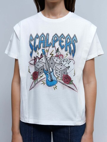 T-shirt Scalpers en blanc